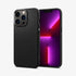 ACS03201 - iPhone 13 Pro Max Case Liquid Air in matte black showing the back